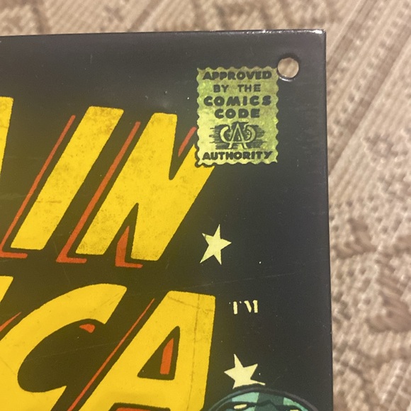 Marvel Captain America & Flash Gordon embossed Tin Metal SIGNS comic book - Picture 8 of 16